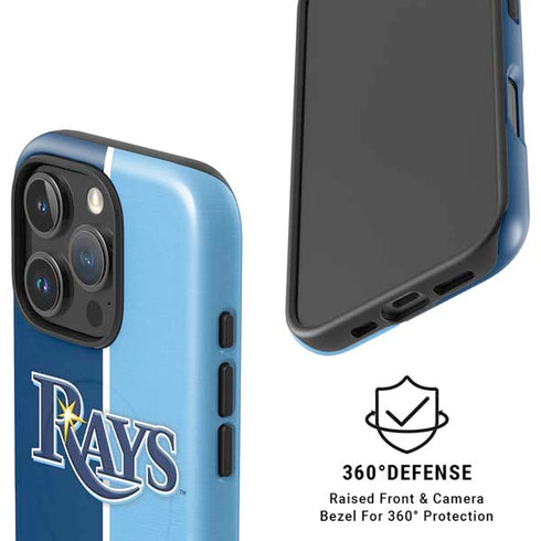 MLB Tampa Bay Rays Split iPhone 16 Pro Max Magsafe Impact Case