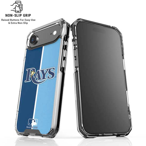 MLB Tampa Bay Rays Split iPhone 17 Air Clear Case