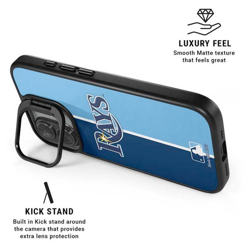 MLB Tampa Bay Rays Split iPhone 17 Kickstand Case