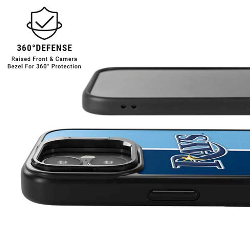 MLB Tampa Bay Rays Split iPhone 17 Kickstand Case