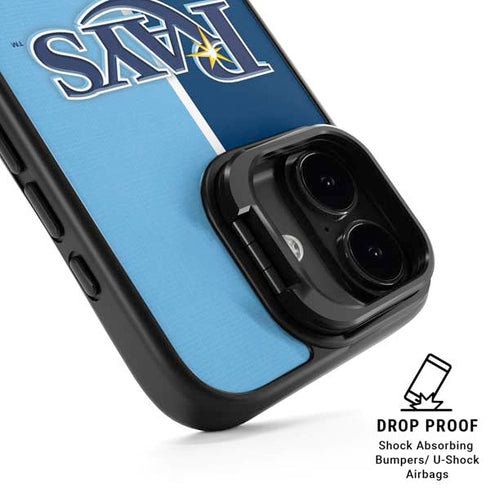 MLB Tampa Bay Rays Split iPhone 17 Kickstand Case