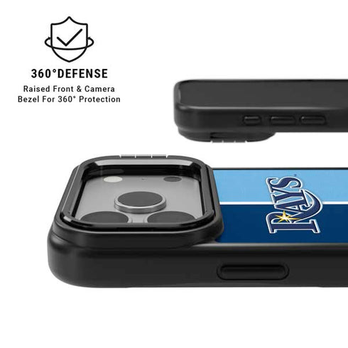 MLB Tampa Bay Rays Split iPhone 17 Pro Kickstand Case
