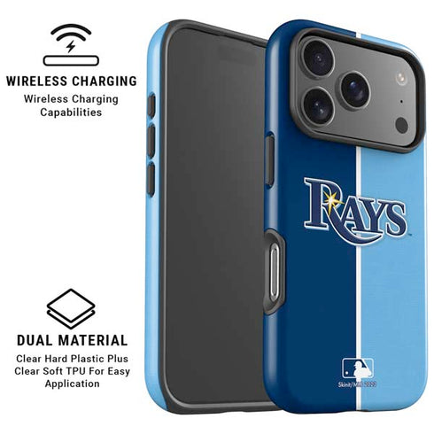 MLB Tampa Bay Rays Split iPhone 17 Pro Magsafe Impact Case