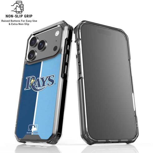 MLB Tampa Bay Rays Split iPhone 18 Pro Clear Case