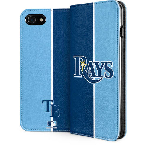 MLB Tampa Bay Rays Split iPhone SE (2nd & 3rd Gen) Folio Case