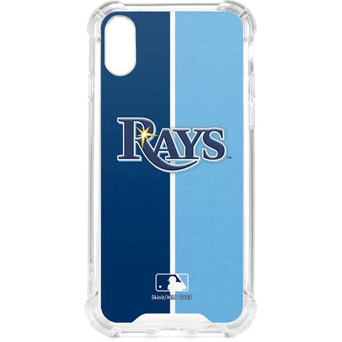 MLB Tampa Bay Rays Split iPhone XS Clear Case