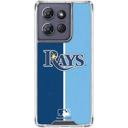 MLB Tampa Bay Rays Split Moto G 5G (2025) Clear Case