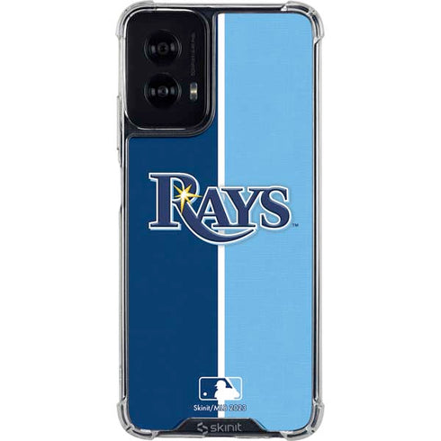 MLB Tampa Bay Rays Split Moto G Power 5G (2024) Clear Case