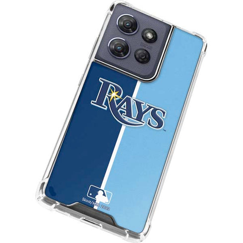 MLB Tampa Bay Rays Split Moto G Power 5G (2025) Clear Case