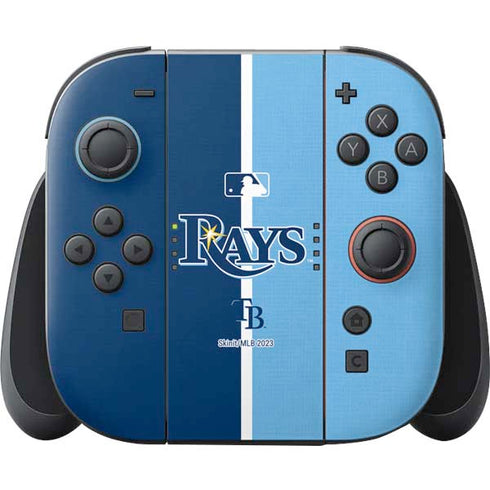 MLB Tampa Bay Rays Split Nintendo Switch 2 (2025) Joy-Con Controller Skin
