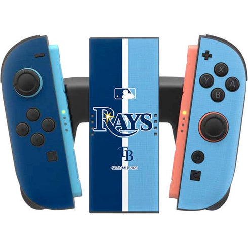 MLB Tampa Bay Rays Split Nintendo Switch 2 (2025) Joy-Con Controller Skin