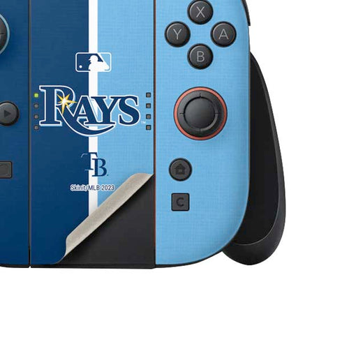 MLB Tampa Bay Rays Split Nintendo Switch 2 (2025) Joy-Con Controller Skin