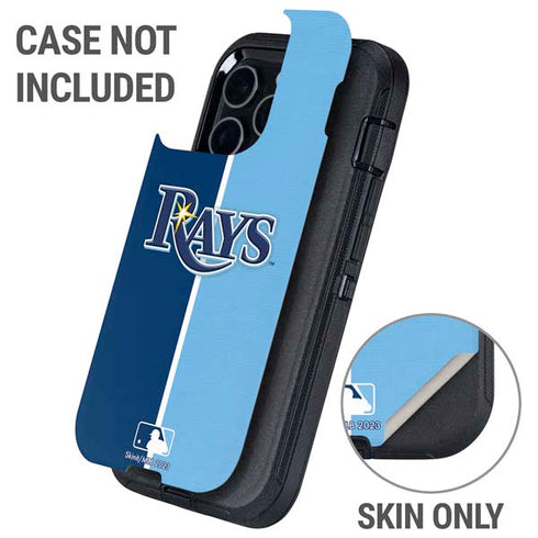 MLB Tampa Bay Rays Split Otterbox Defender iPhone Skin