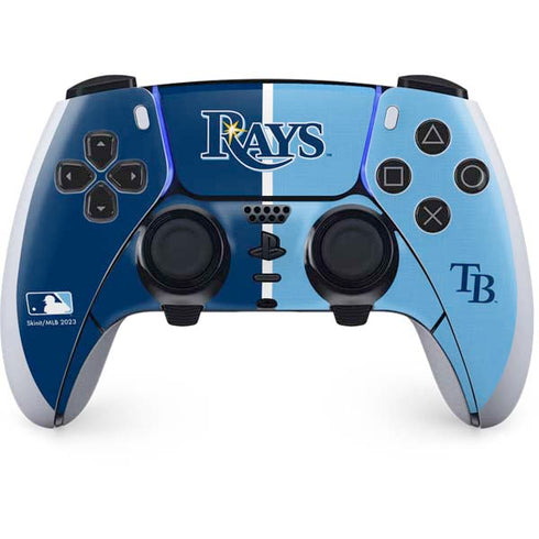 MLB Tampa Bay Rays Split PS5 DualSense Edge Pro Controller Skin