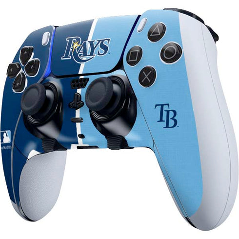 MLB Tampa Bay Rays Split PS5 DualSense Edge Pro Controller Skin