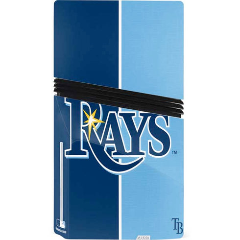 MLB Tampa Bay Rays Split PS5 Pro Disk Console Skin