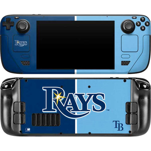 MLB Tampa Bay Rays Split Steam Deck Handheld Gaming Computer Skin