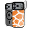 Tangerine Safari Animal Print Color Pop iPhone 18 Pro Kickstand Case