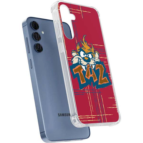 Looney Tunes Tasmanian Devil Bite Galaxy A55 5G Clear Case
