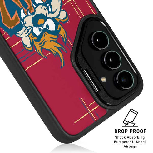 Looney Tunes Tasmanian Devil Bite Galaxy S24 FE Kickstand Case