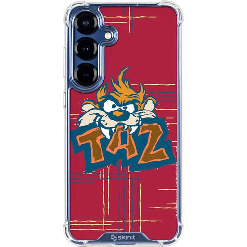 Looney Tunes Tasmanian Devil Bite Galaxy S25 Plus Clear Case