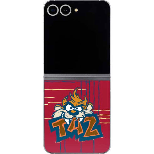 Looney Tunes Tasmanian Devil Bite Galaxy Z Flip6 Skin