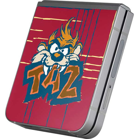 Looney Tunes Tasmanian Devil Bite Galaxy Z Flip6 Skin