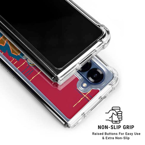 Looney Tunes Tasmanian Devil Bite Galaxy Z Fold6 Clear Case