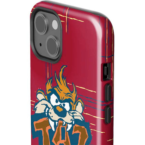 Looney Tunes Tasmanian Devil Bite iPhone 15 Impact Case