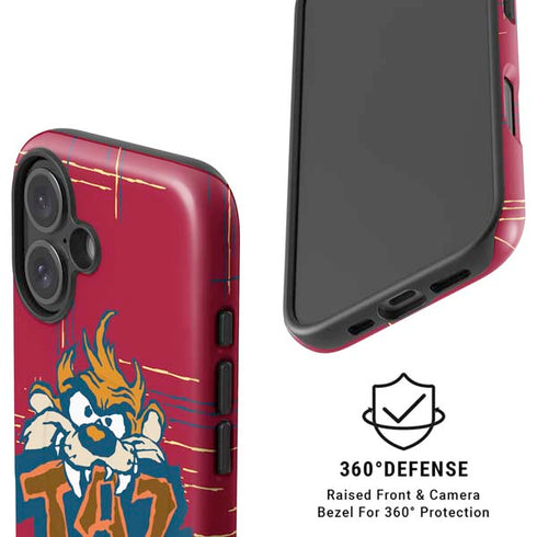 Looney Tunes Tasmanian Devil Bite iPhone 16 Magsafe Impact Case