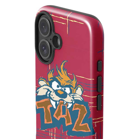Looney Tunes Tasmanian Devil Bite iPhone 16 Plus Impact Case