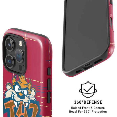 Looney Tunes Tasmanian Devil Bite iPhone 16 Pro Magsafe Impact Case