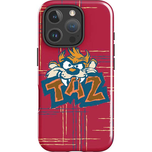 Looney Tunes Tasmanian Devil Bite iPhone 16 Pro Max Impact Case