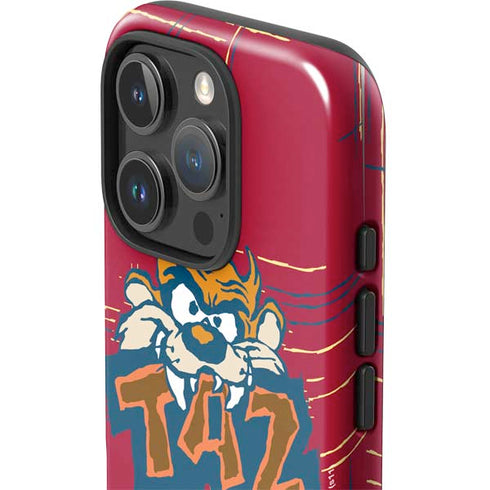 Looney Tunes Tasmanian Devil Bite iPhone 16 Pro Max Impact Case
