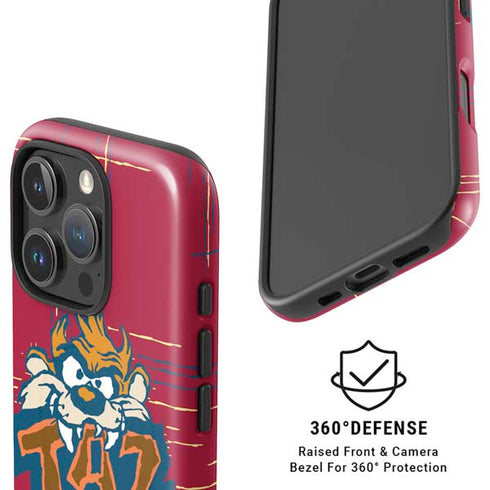 Looney Tunes Tasmanian Devil Bite iPhone 16 Pro Max Magsafe Impact Case