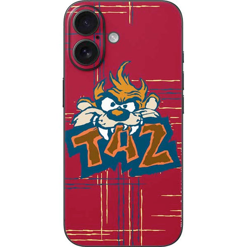 Looney Tunes Tasmanian Devil Bite iPhone 16 Skin