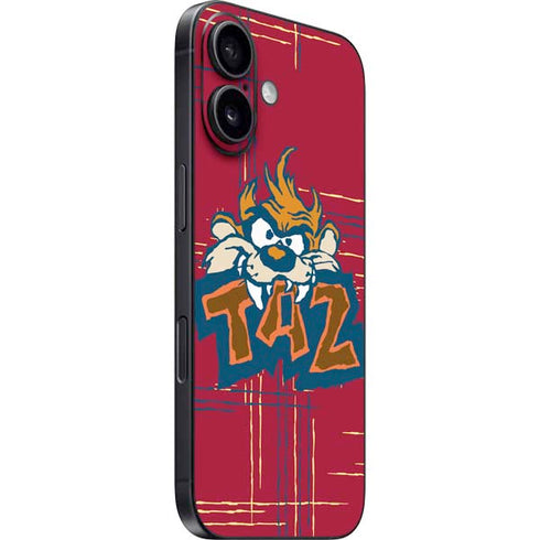 Looney Tunes Tasmanian Devil Bite iPhone 16 Skin