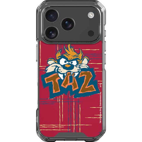 Looney Tunes Tasmanian Devil Bite iPhone 18 Pro Clear Case