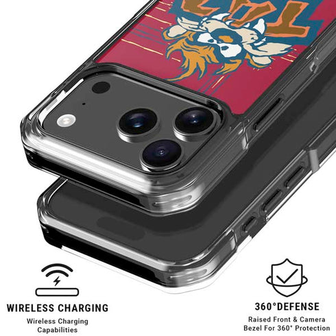 Looney Tunes Tasmanian Devil Bite iPhone 18 Pro Clear Case