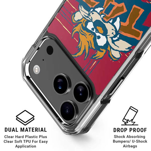 Looney Tunes Tasmanian Devil Bite iPhone 18 Pro Clear Case