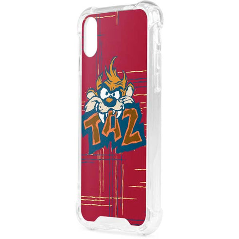 Looney Tunes Tasmanian Devil Bite iPhone XS Clear Case
