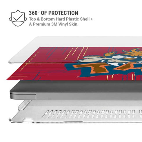 Looney Tunes Tasmanian Devil Bite MacBook Pro 14in (2021-24) Case plus Skin
