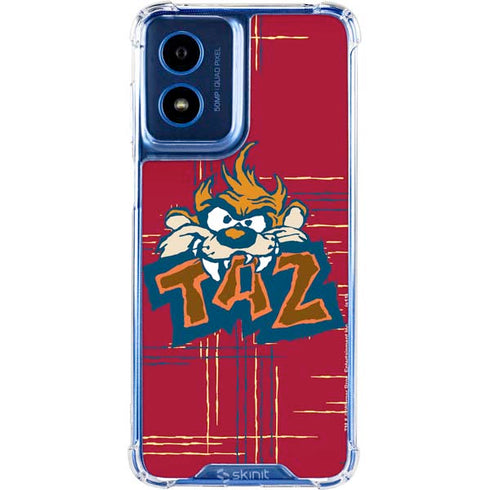 Looney Tunes Tasmanian Devil Bite Moto G Play 4G (2024) Clear Case