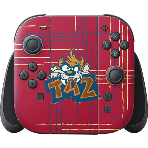 Looney Tunes Tasmanian Devil Bite Nintendo Switch 2 (2025) Joy-Con Controller Skin