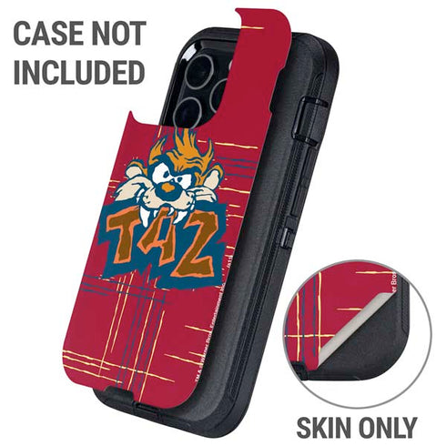 Looney Tunes Tasmanian Devil Bite Otterbox Defender iPhone Skin