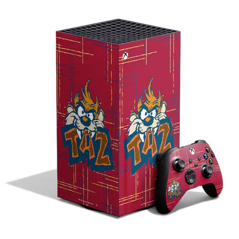 Looney Tunes Tasmanian Devil Bite XBox Series X Digital Edition Bundle Skin