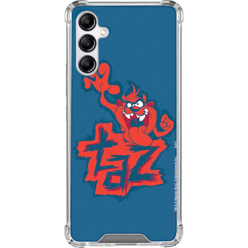Looney Tunes Tasmanian Devil Blue Gabb Phone 4 Clear Case
