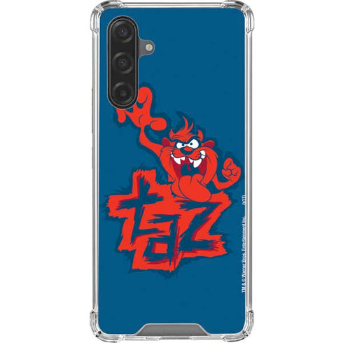 Looney Tunes Tasmanian Devil Blue Galaxy A17 Clear Case