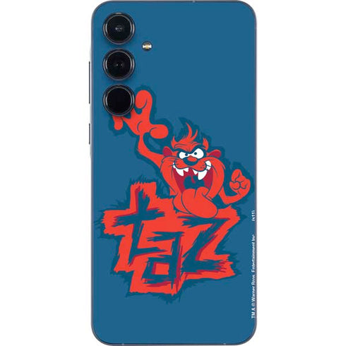 Looney Tunes Tasmanian Devil Blue Galaxy A55 5G Skin
