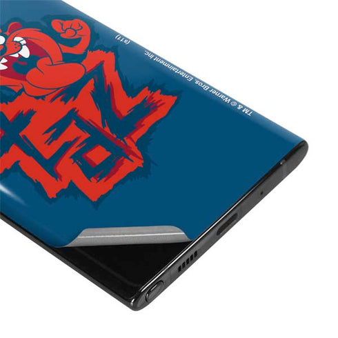 Looney Tunes Tasmanian Devil Blue Galaxy Note 10 Plus Skin